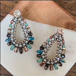 Rhinestone Teardrop Earrings